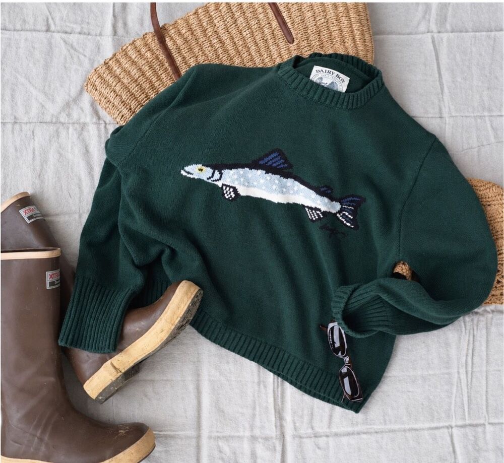 NWOT DAIRY BOY The Fisherman's Daughter Sweater Greenpoint XL RARE⭐️